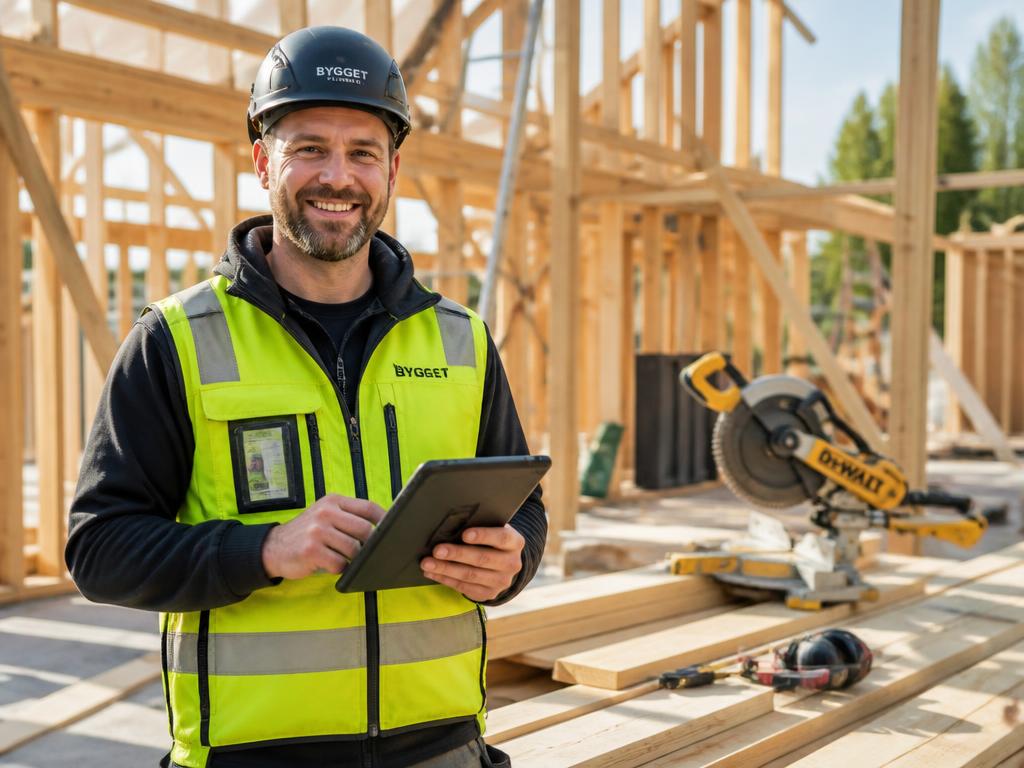 En småföretagare inom Bygg, hantverk & entreprenad använder Sifferbox i vardagen